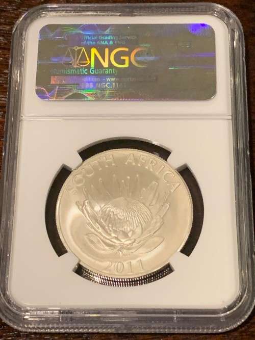 2011 NGC SLABBED John Maxwell Coetzee R1 SILVER MS 69 - S1R -