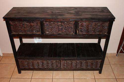 Handmade Sideboard with woven drawers