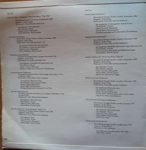 Jethro Tull - Living In The Past