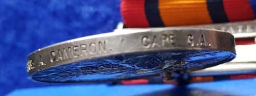 ANGLO BOER WAR + WW1 GROUPING - QSA + KSA - CAPE GARRISON ARTILLERY