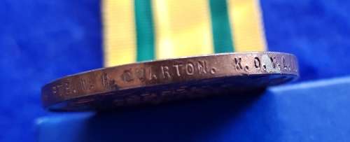 TERRITORIAL FORCES WAR MEDAL = Full Size