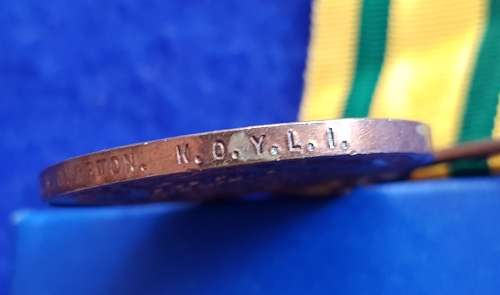 TERRITORIAL FORCES WAR MEDAL = Full Size