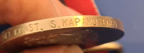 RHODESIA - GSM (NAMED) + INDEPENDENCE MEDAL (NUMBERED) - FULL SIZE