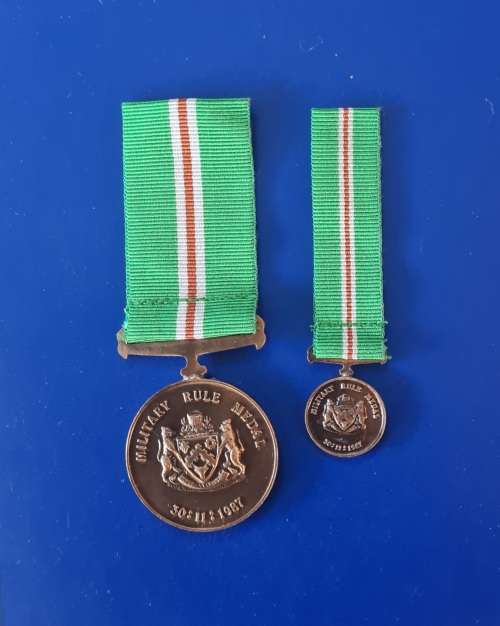 SA HOMELAINDS - TRANSKEI - MILITARY RULE - FULL SIZE  + MINIATURE