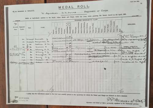 ANGLO BOER WAR - QSA 3 BARS - TPR A.F. CHERRY - NESSBITTS HORSE, ALBANY DMT - FULL SIZE