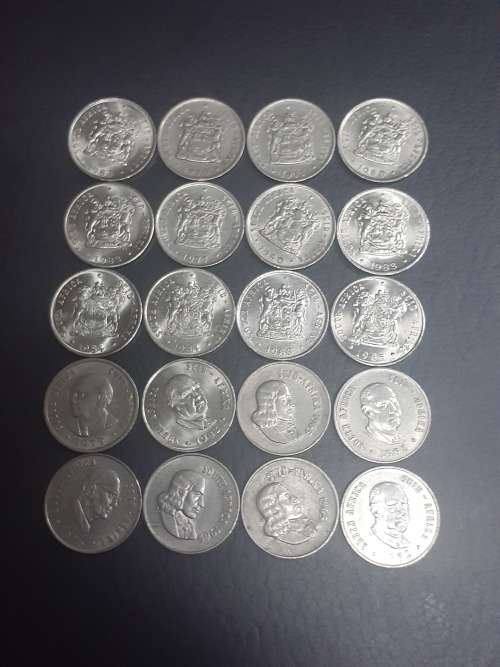 20 x South Africa Nickel 10c