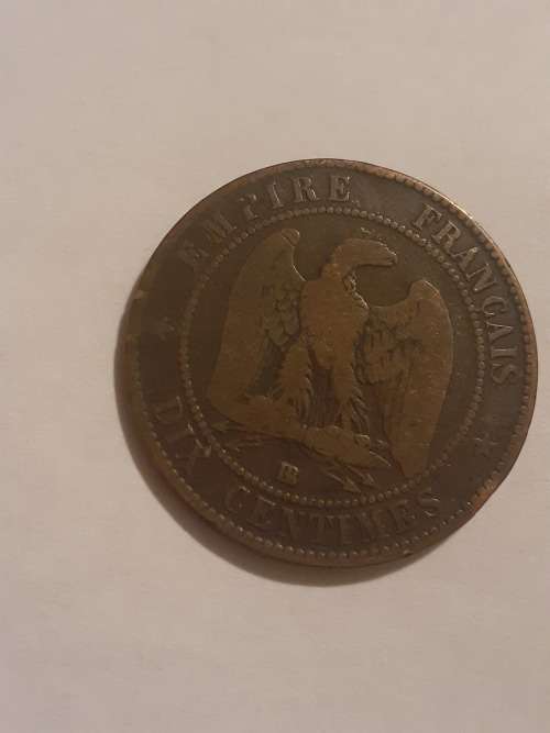 Very Rare 1855 NAPOLEON III EMPEROR CENTIMES