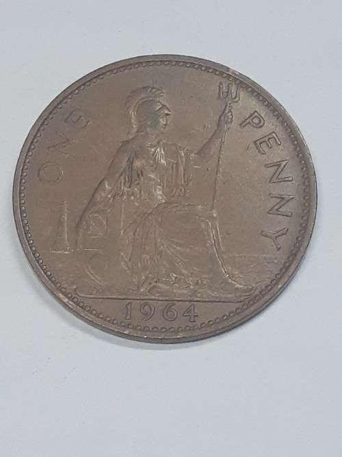 1964 BRITISH ONE PENNY FANTASTIC CONDITION