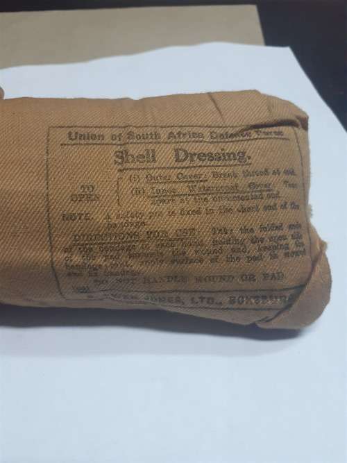 Very rare find Union of South Africa Defense force shell Dressing