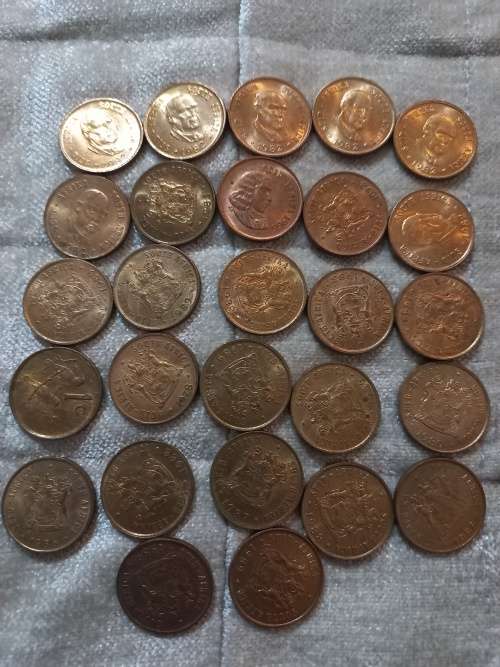 Lot of 27 x SA Proof and Uncirculated 1c from 1966
