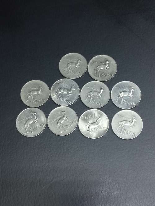 10 x South Africa R1 Nickels