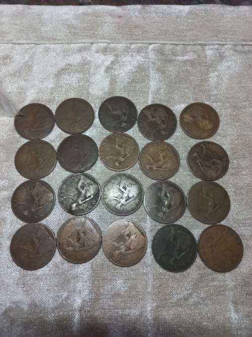 20 x ONE PENNY of THE 1900`s