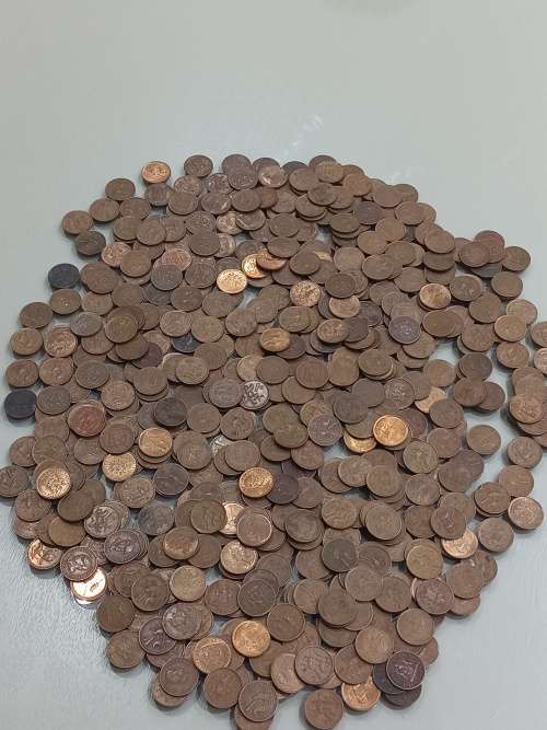 Free shipping massive lot 500 x Second Decimal RSA 1c 1965-1989