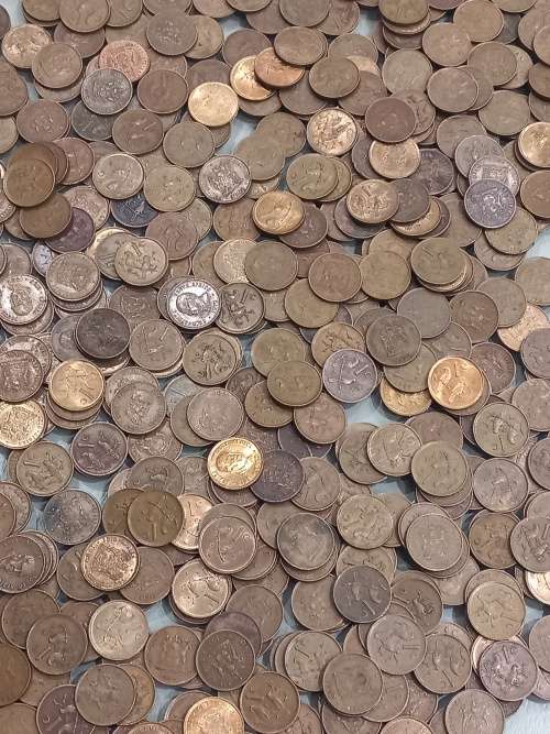 Free shipping massive lot 500 x Second Decimal RSA 1c 1965-1989