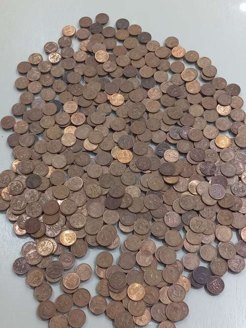 Free shipping massive lot 500 x Second Decimal RSA 1c 1965-1989