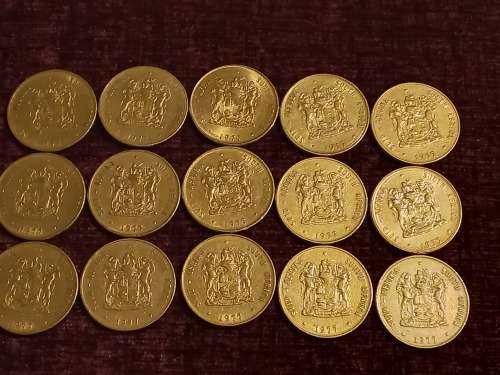 15 x 1977 South Africa Nickel R1