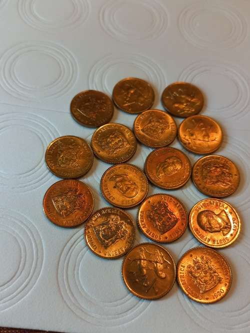 16 x Proof SA 1/2 cent coins High Grade