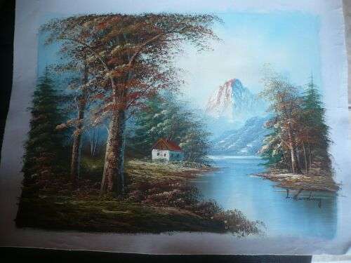 Hand Painted Oil On Canvas "LANDSCAPE"