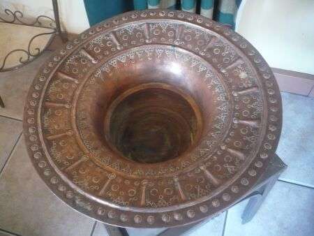Large Copper Spittoon