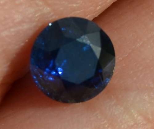0.67ct Blue Untreated Sapphire