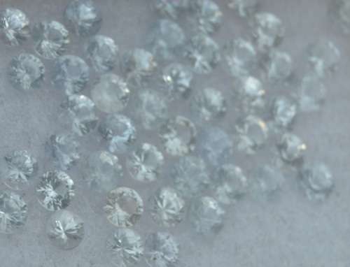 Round Cut White Natural Sapphire parcel