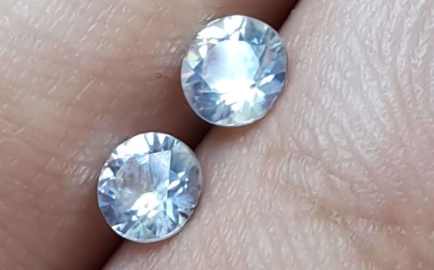 1.11ct Natural Zircon pair
