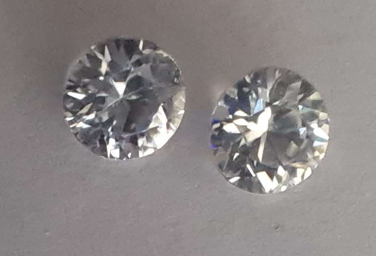 1.11ct Natural Zircon pair