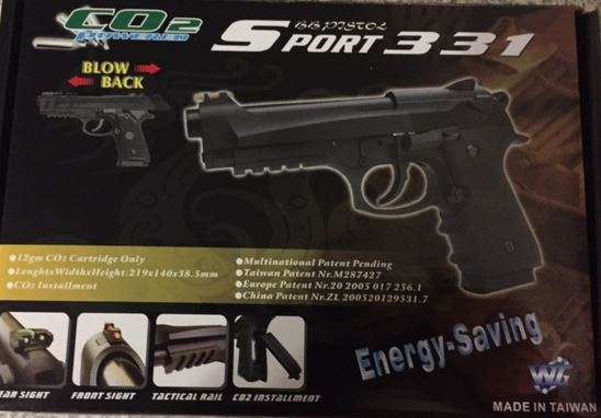 WinGun 331 M9 CO2 Airsoft Gun Pistol