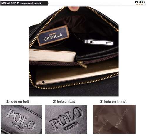 VICUNA POLO Famous Brand Classic Design Mens Messenger Bags Promotional Casual Business Man