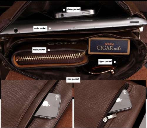 VICUNA POLO Famous Brand Classic Design Mens Messenger Bags Promotional Casual Business Man