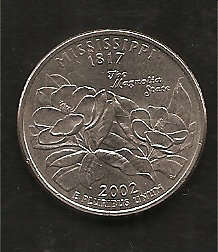 Mississippi State Quarters Mint Mark D