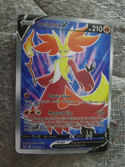 Delphox V (Full Art) - SWSH11: Lost Origin (SWSH11) Pokemon card mint