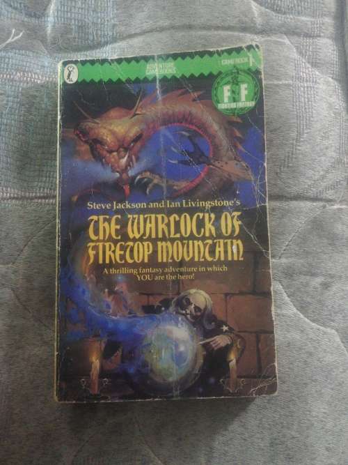 The Warlock of Firetop Mountain by Steve Jackson and Ian Livingstone Game Book Number 1