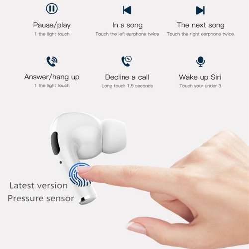 Airpod Gen 2/3/4 Wireless Headphones Bluetooth 5.0 Noise Canceling Low Sports Earbuds