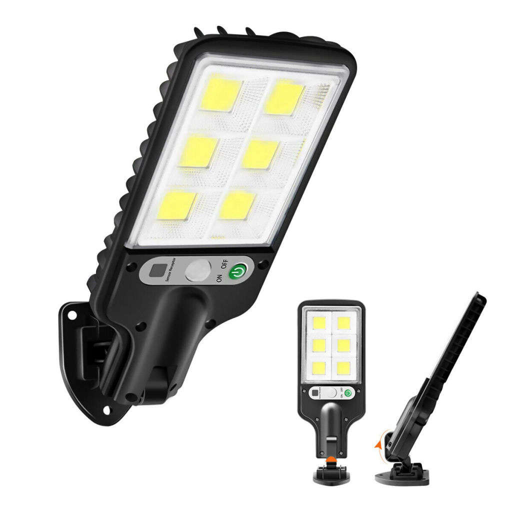 LED Solar Light Motion Sensor 3 Mode Floodlight Outdoor Street Wall Courtyard Garden