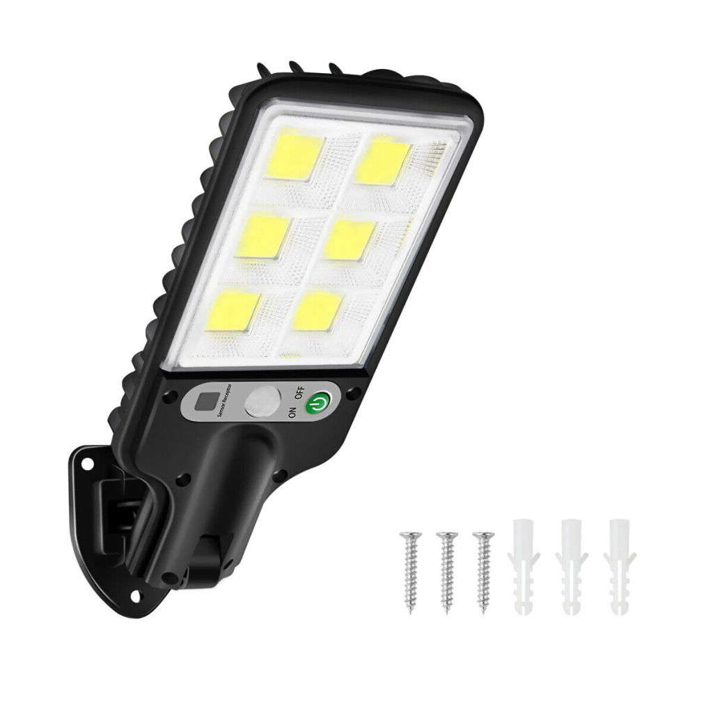 LED Solar Light Motion Sensor 3 Mode Floodlight Outdoor Street Wall Courtyard Garden