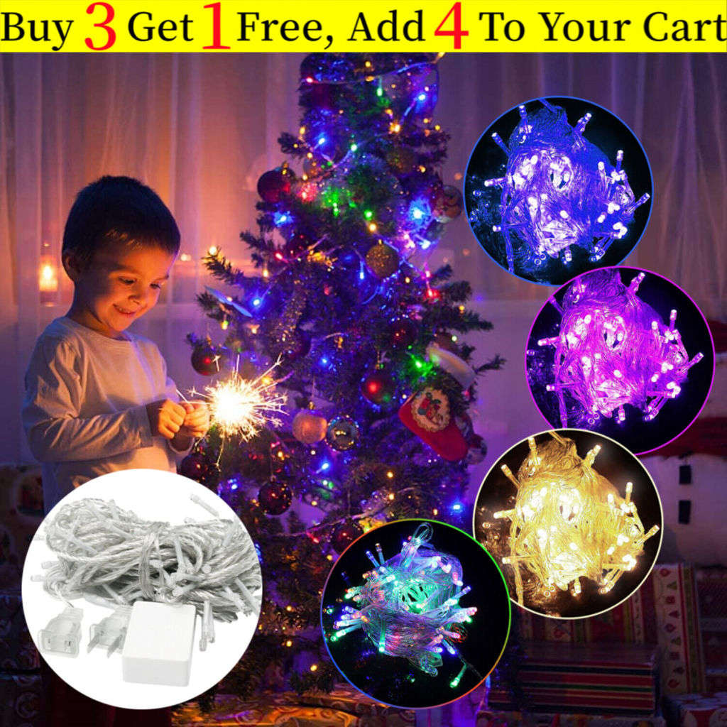 100pcs LED Fairy String Lights Garden Outdoor Patio Party Christmas Lights Waterproof