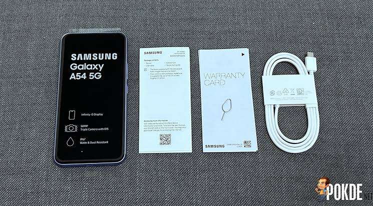New Samsung A54 with Back Cover & Adaptor!!