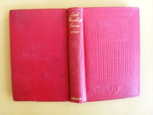 Macauley's Literary Essays [NO RESERVE, REDUCED TO CLEAR]