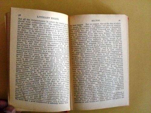 Macauley's Literary Essays [NO RESERVE, REDUCED TO CLEAR]