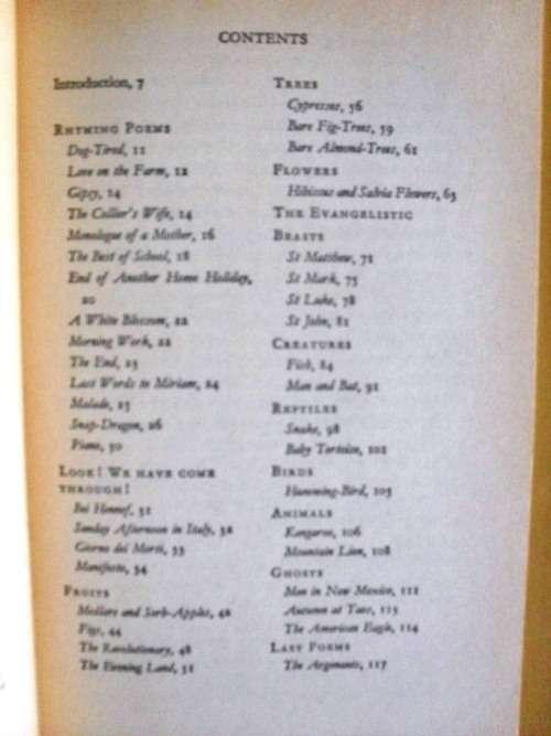 Selected Poems, D.H. Lawrence