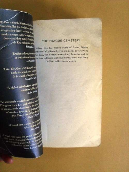 The Prague Cemetery, Umberto Eco