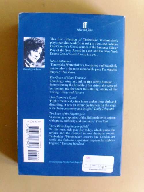 Plays One, Timberlake Wertenbaker