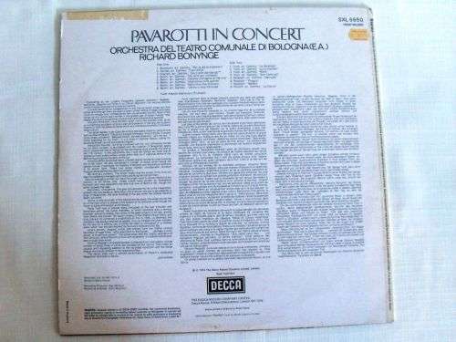 Pavarotti in Concert - Songs by Bononcini, Handel, Scarlatti, Bellini