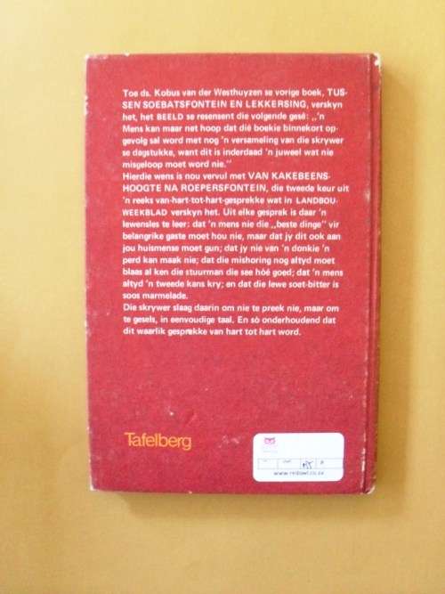 Van Kakebeenshoogte Na Roepersfontein, Ds Kobus van der Westhuizen