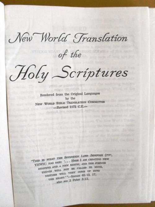 New World Translation of the Holy Scriptures