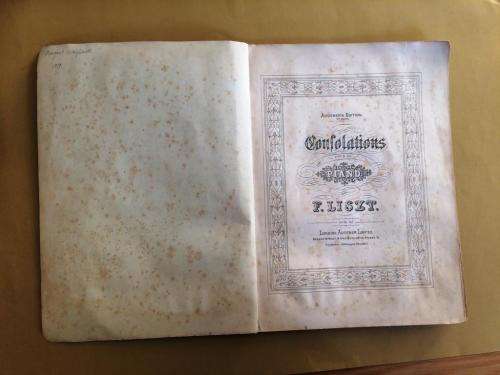 Consolations, Franz Liszt [for piano]