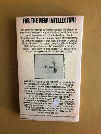 For The New Intellectual, Ayn Rand