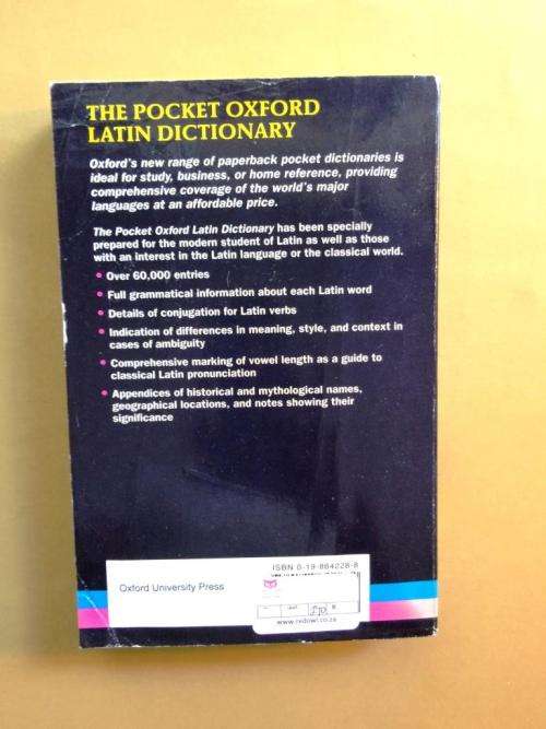Pocket Oxford Latin Dictionary