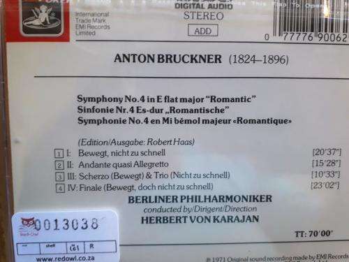 Bruckner - Symphony No. 4 'Romantic'; Berlin Phil./Karajan